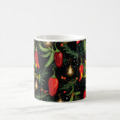 Weihnachts-Paprikaschoten Kaffeetasse (Mittel)
