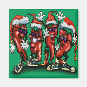 Weihnachts-Paprikaschoten Magnet