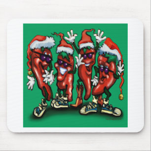 Weihnachts-Paprikaschoten Mousepad