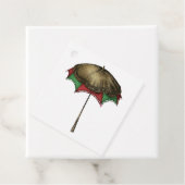 Weihnachts-Parasol und Lace Geschenkanhänger (Beispiel)