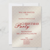 Weihnachts-Party 1 - Einladungskarte Einladung (Rückseite)