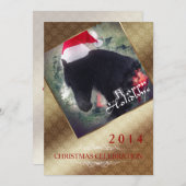 Weihnachts-Party 1 - Einladungskarte Einladung (Vorne/Hinten)