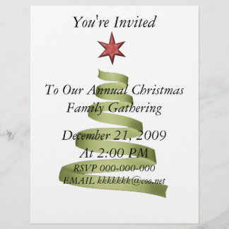 Weihnachts-Party Ansammlung Flyer