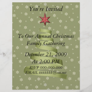 Weihnachts-Party Ansammlung Flyer