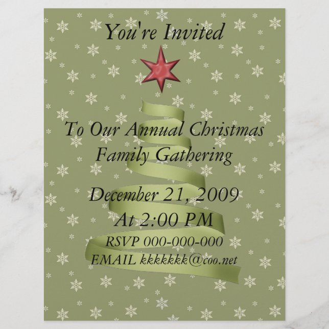 Weihnachts-Party Ansammlung Flyer (Vorderseite)
