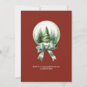 Weihnachts-Party auf Zuhause Einladung (Rückseite)