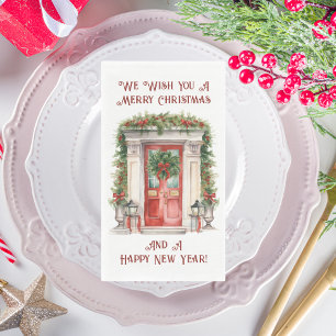 Weihnachts-Party auf Zuhause Serviette