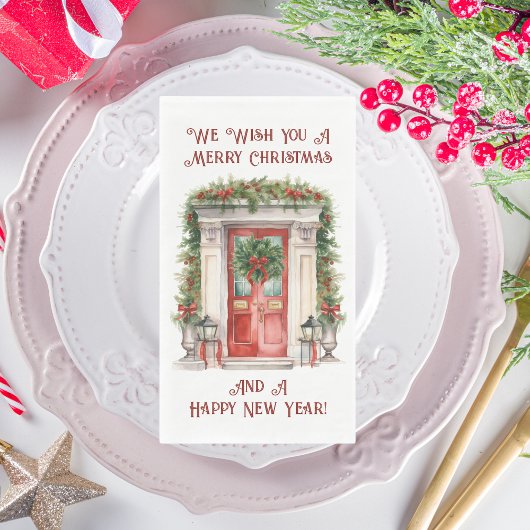 Weihnachts-Party auf Zuhause Serviette