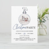 Weihnachts-Party-Ball-Einladung Einladung (Stehend Vorderseite)