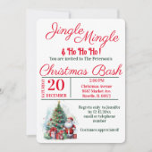 Weihnachts-Party-Bash Einladung (Vorderseite)