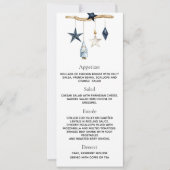 Weihnachts-Party, blau, nordisch Einladung (Vorderseite)