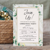 Weihnachts-Party Blumenchic Corporate Holiday Einladung