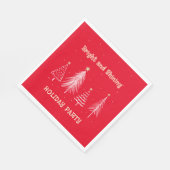 Weihnachts-Party Bright and Shinting Holiday Dinne Serviette (Ecke)