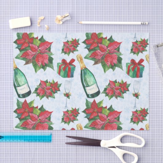 Weihnachts-Party Champagne Seidenpapier (Handwerk)