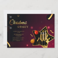 Weihnachts-Party Champagner-Brille