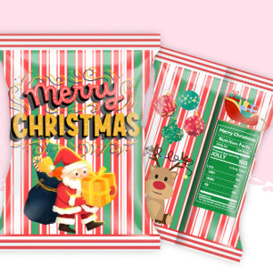 Weihnachts Party Chip Bag Wrappers Favoriten Notizblock