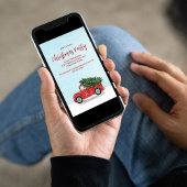 Weihnachts-Party Classic Red Truck Einladung