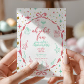 Weihnachts-Party | Cocktails und Ornamente Einladung