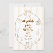 Weihnachts-Party | Cocktails und Ornamente Einladung (Vorderseite)