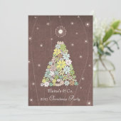 Weihnachts-Party Corporate Work Business Einladung (Stehend Vorderseite)