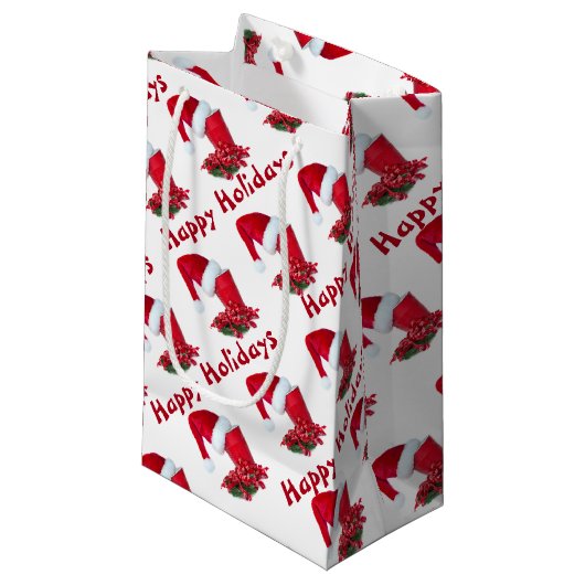 Weihnachts-Party-Cup Kleine Geschenktüte (Vorderseite Schrägansicht)