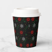 Weihnachts-Party-Cups Größe: 8oz Paper Cup mit Lid Pappbecher (Rückseite)