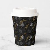 Weihnachts-Party-Cups Größe: 8oz Paper Cup mit Lid Pappbecher (Links)