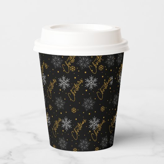 Weihnachts-Party-Cups Größe: 8oz Paper Cup mit Lid Pappbecher (Vorderseite)