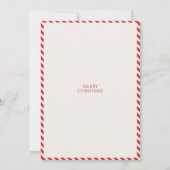 Weihnachts-Party-Dekoration individuell anpassbar  Einladung (Rückseite)