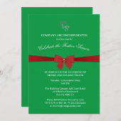 Weihnachts-Party der Grünen und Roten Unternehmen Einladung (Vorne/Hinten)