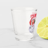 Weihnachts-Party | Der Weihnachtsmann trinkt Spaß Schnapsglas (Links)