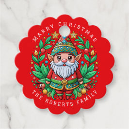 Weihnachts-Party des Weihnachtsmanns Geschenkanhänger