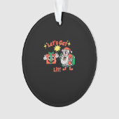 Weihnachts-Party-Design - Lasst uns Lit Classic be Ornament (Vorderseite)
