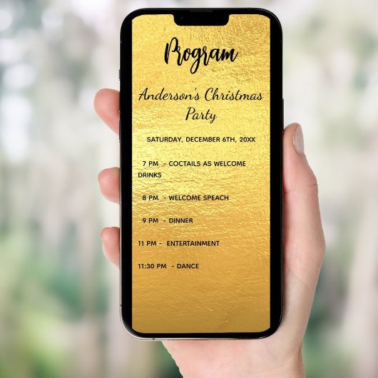 Weihnachts-Party-Dinner-Menü Einladung