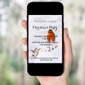 Weihnachts-Party Einladen Karte niedlichen Rotkehl