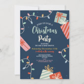 Weihnachts-Party Einladen zum Feiern Party Bäume G Einladung (Vorderseite)