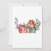 Weihnachts-Party Einladung (Rückseite)