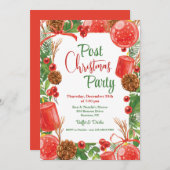 Weihnachts-Party Einladung (Vorne/Hinten)