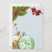 Weihnachts-Party Einladung (Rückseite)