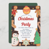 Weihnachts-Party Einladung (Vorne/Hinten)