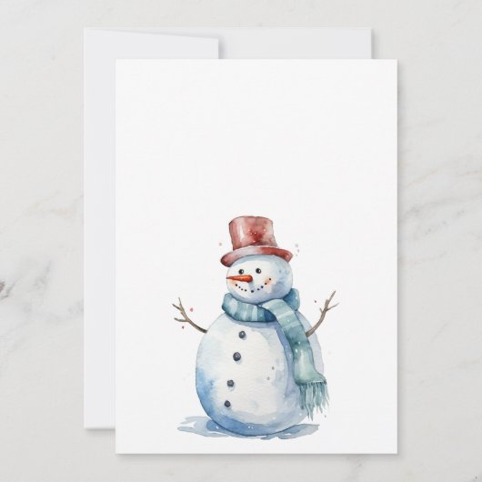 Weihnachts-Party Einladung (Rückseite)