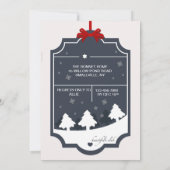 Weihnachts-Party Einladung (Rückseite)