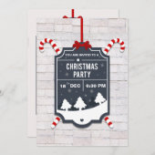 Weihnachts-Party Einladung (Vorne/Hinten)