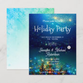 Weihnachts-Party Einladung (Vorne/Hinten)