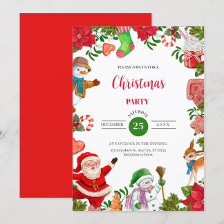Weihnachts-Party Einladung