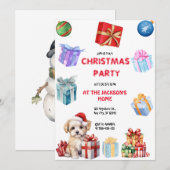 Weihnachts-Party Einladung (Vorne/Hinten)