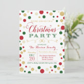 Weihnachts-Party Einladung (Stehend Vorderseite)