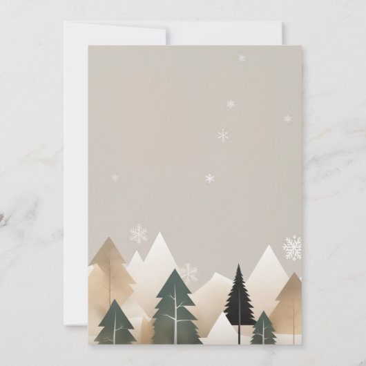 Weihnachts-Party Einladung (Rückseite)