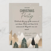 Weihnachts-Party Einladung (Vorne/Hinten)