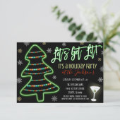 Weihnachts-Party Einladung (Stehend Vorderseite)